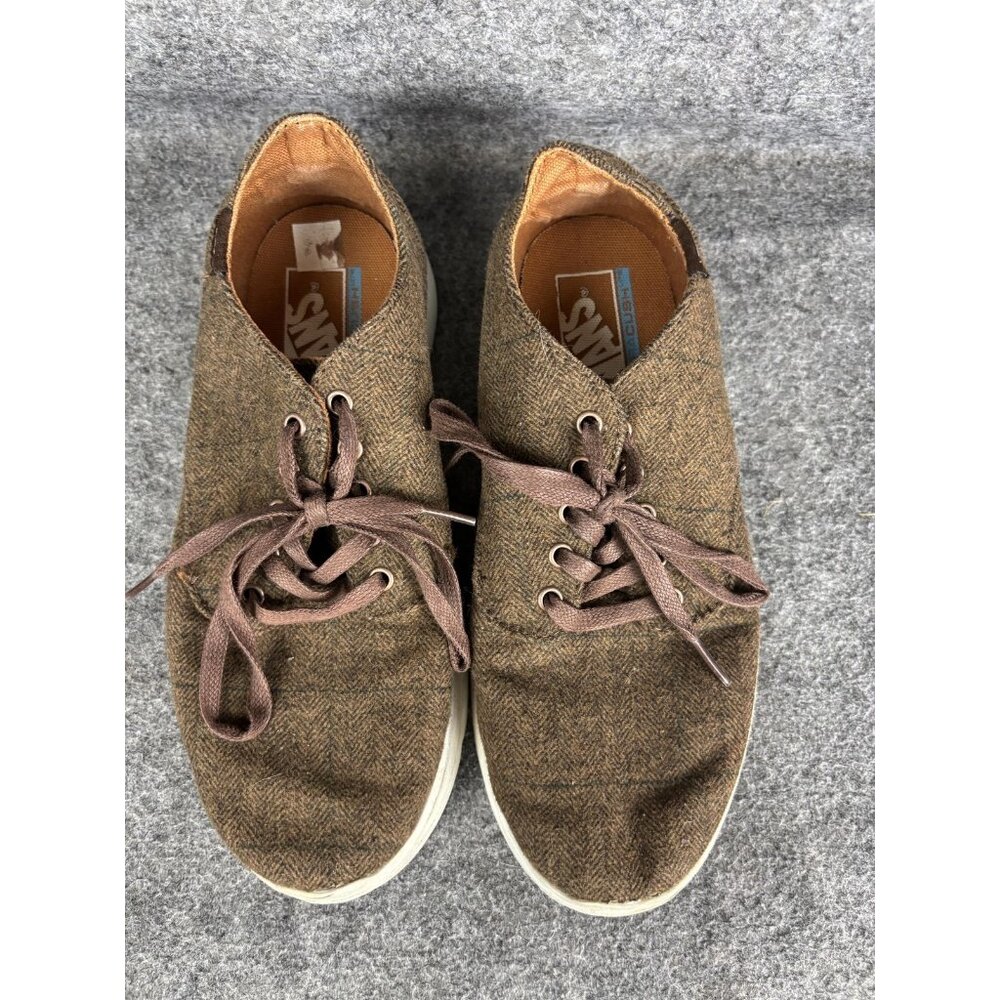 Vans Shoes Mens Size 6.5‎ Brown Tweed UltraCush Lite Lace Up Casual Sneakers - Picture 3 of 9